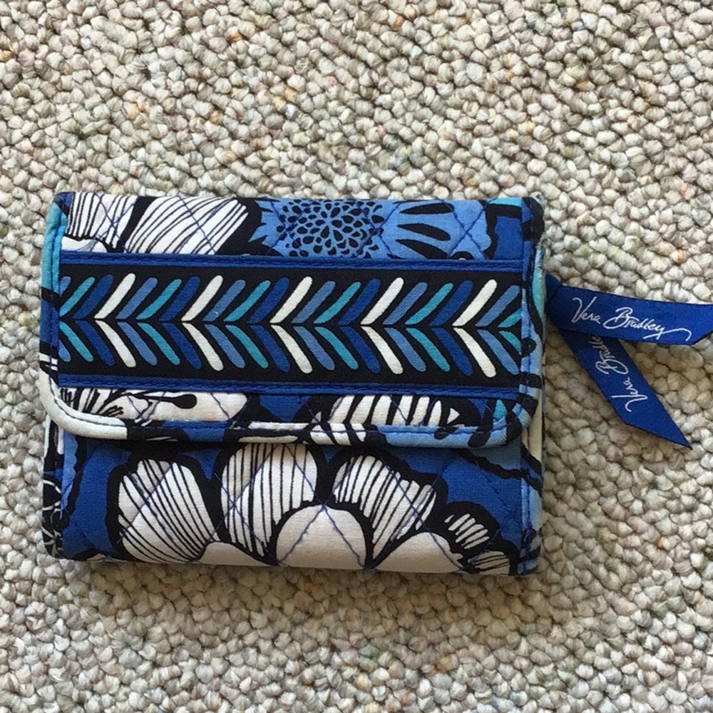 Vera Bradley Blue Floral Wallet